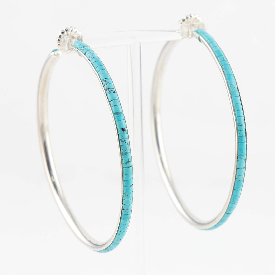 Turquoise Hoop Earrings