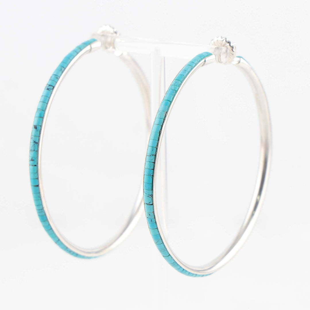 Turquoise Hoop Earrings