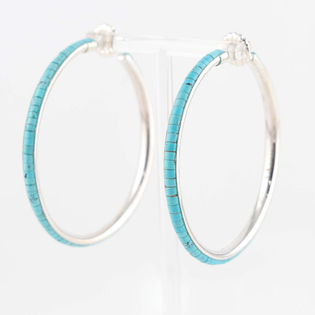 Turquoise Hoop Earrings