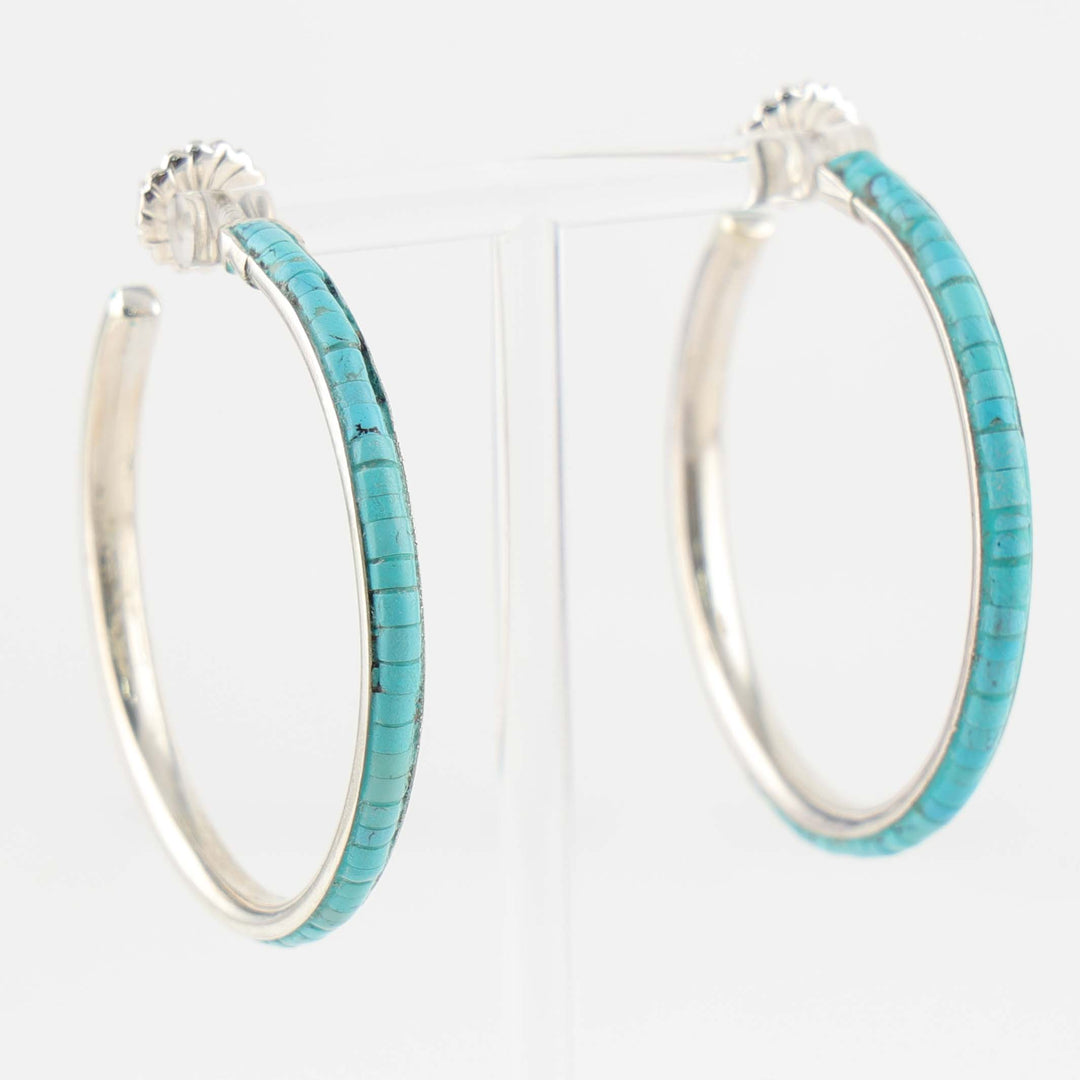 Turquoise Hoop Earrings