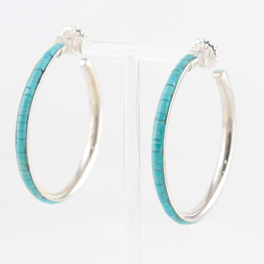 Turquoise Hoop Earrings
