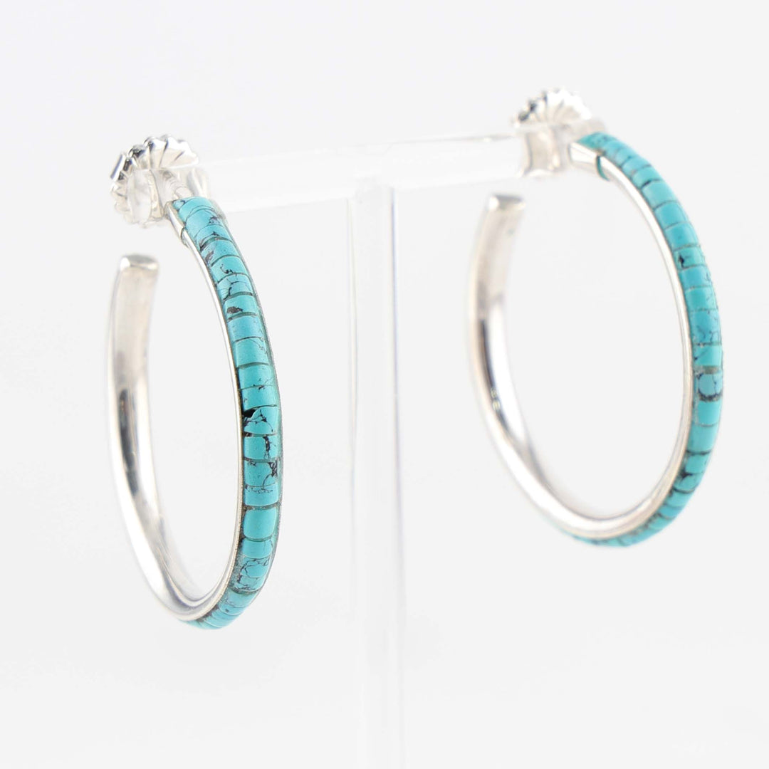 Turquoise Hoop Earrings