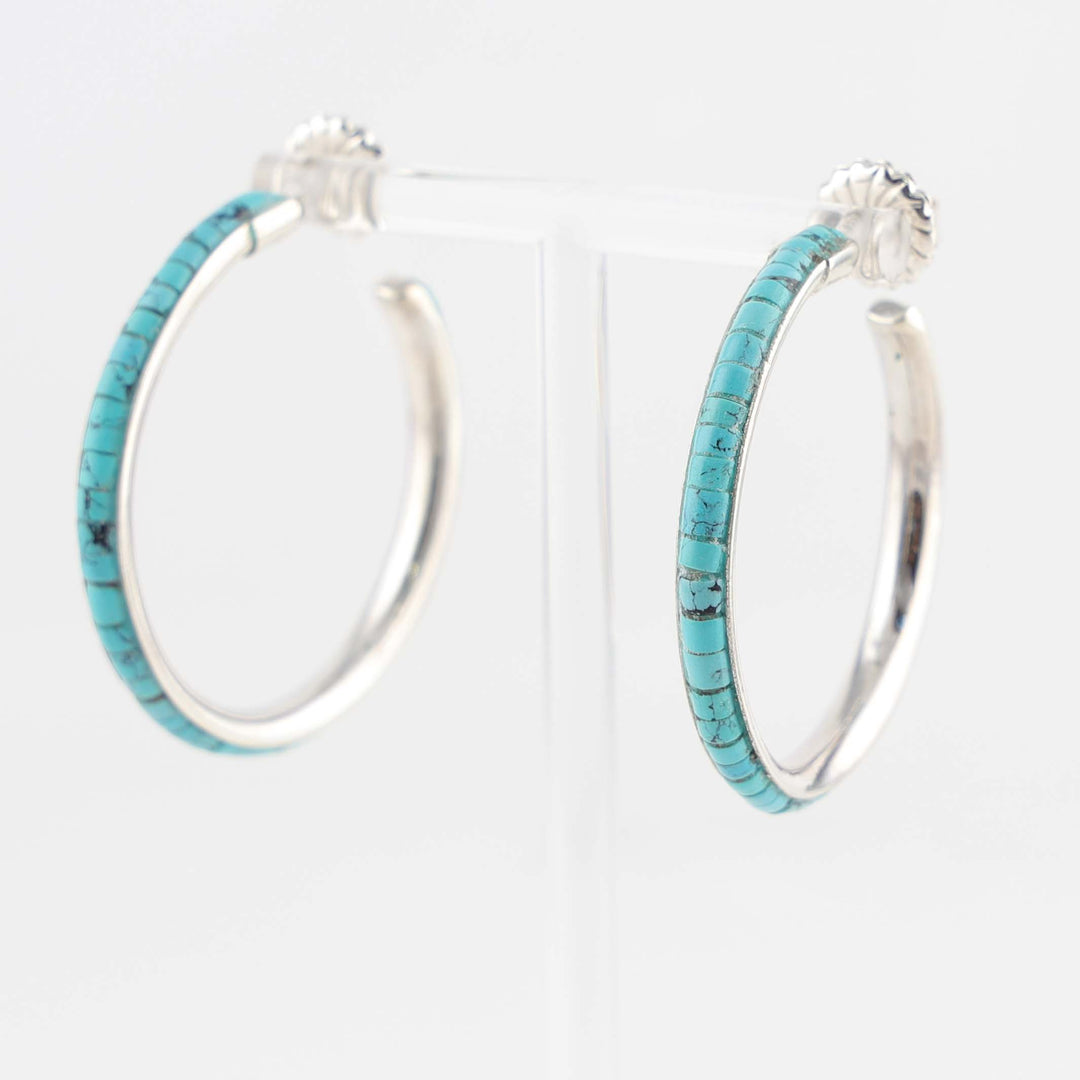 Turquoise Hoop Earrings