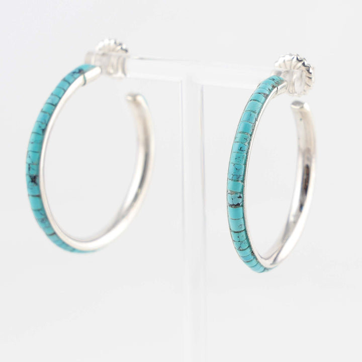 Turquoise Hoop Earrings