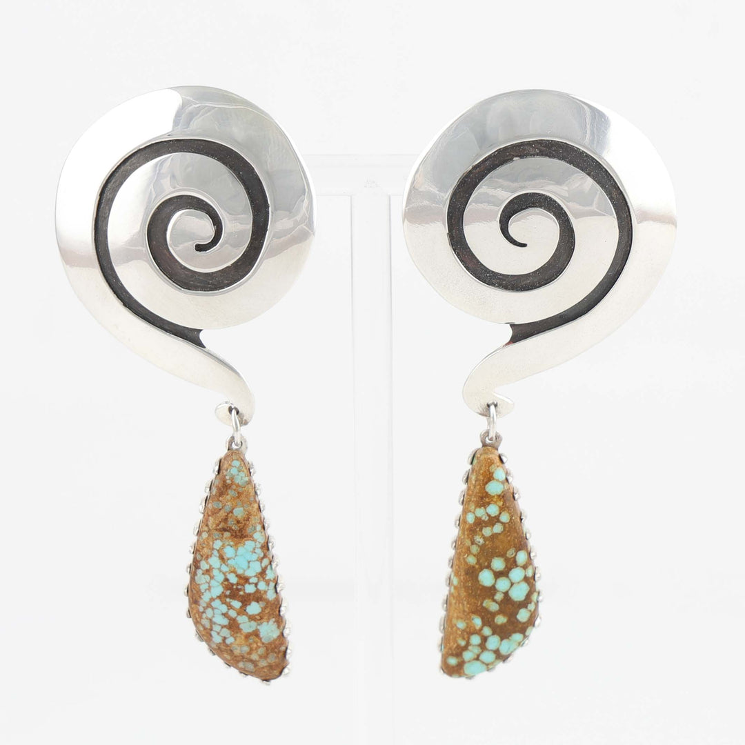 Number Eight Turquoise Earrings