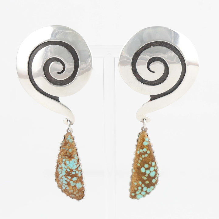 Number Eight Turquoise Earrings