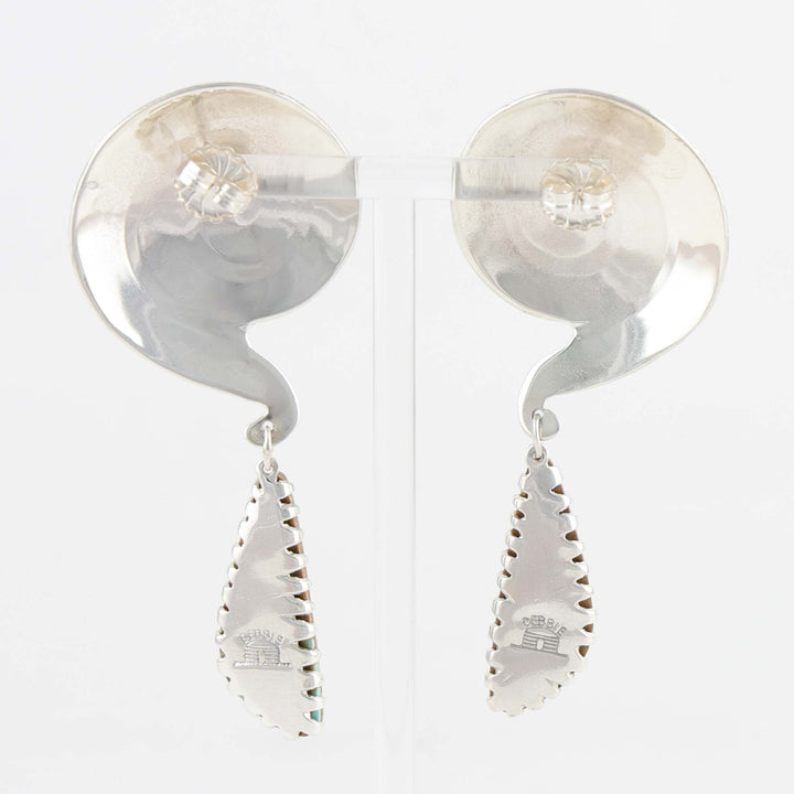 Number Eight Turquoise Earrings