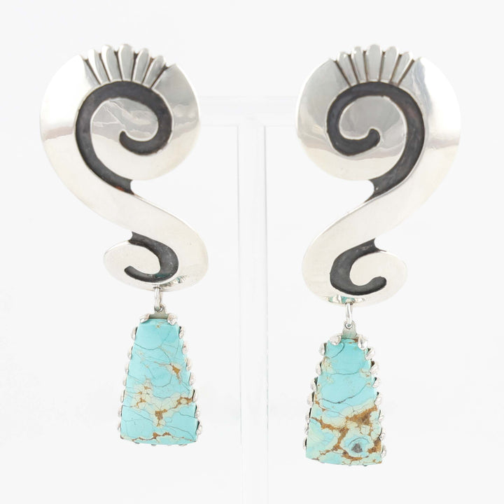 Number Eight Turquoise Earrings