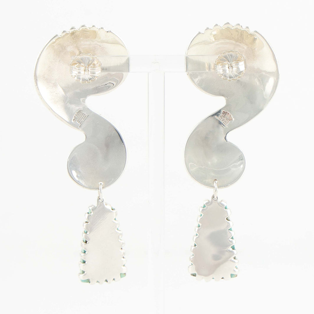 Number Eight Turquoise Earrings