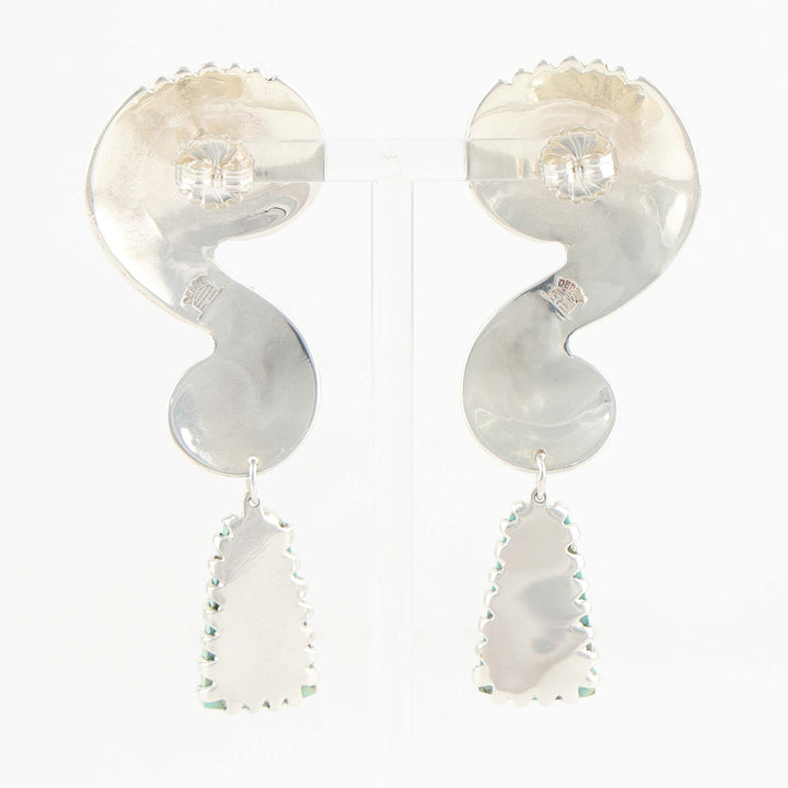 Number Eight Turquoise Earrings
