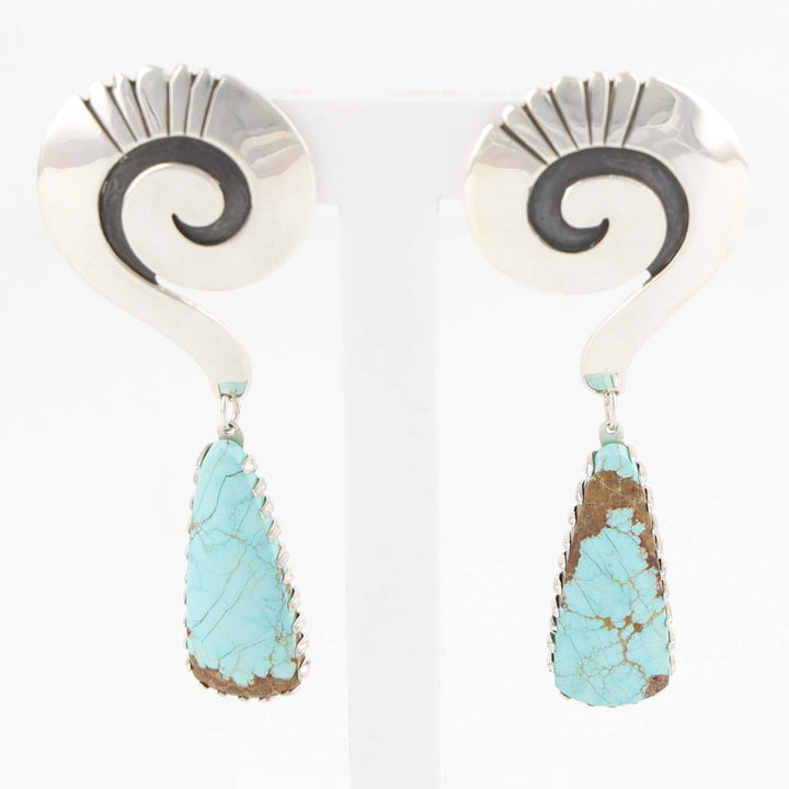 Number Eight Turquoise Earrings