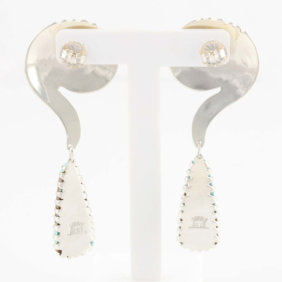 Number Eight Turquoise Earrings