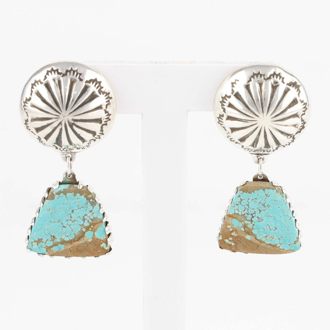 Number Eight Turquoise Earrings