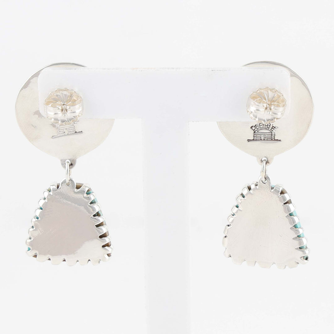 Number Eight Turquoise Earrings