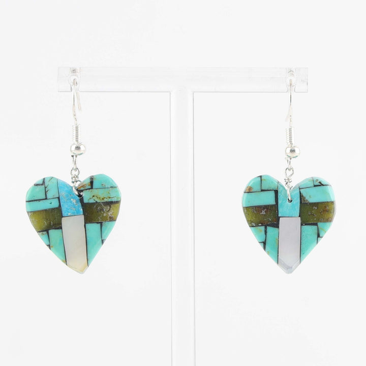 Inlay Heart Earrings