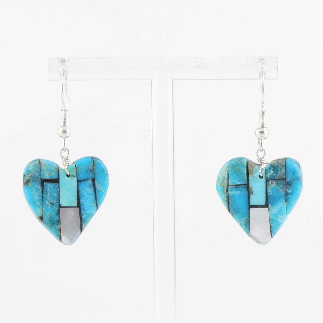 Inlay Heart Earrings
