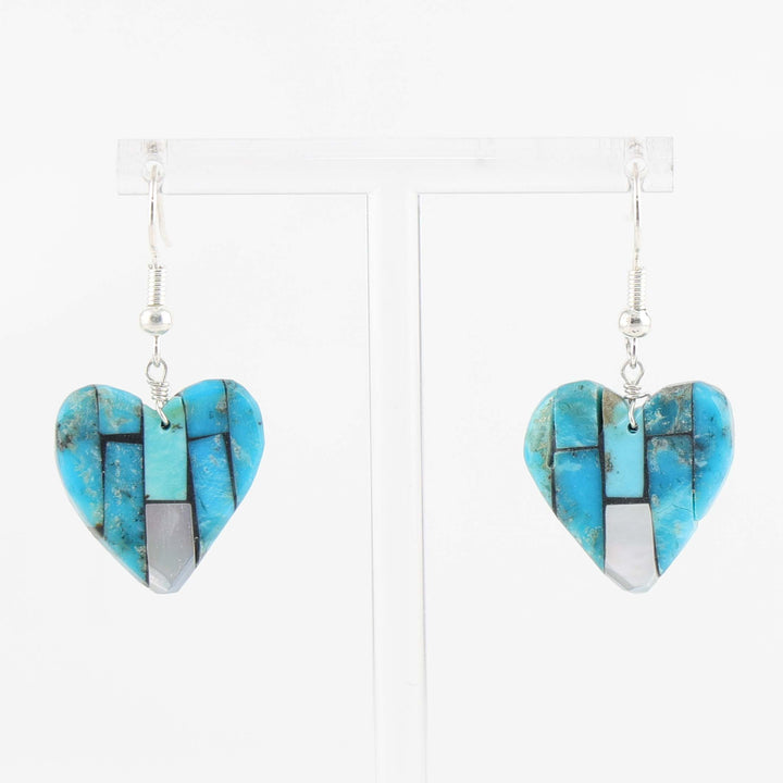 Inlay Heart Earrings