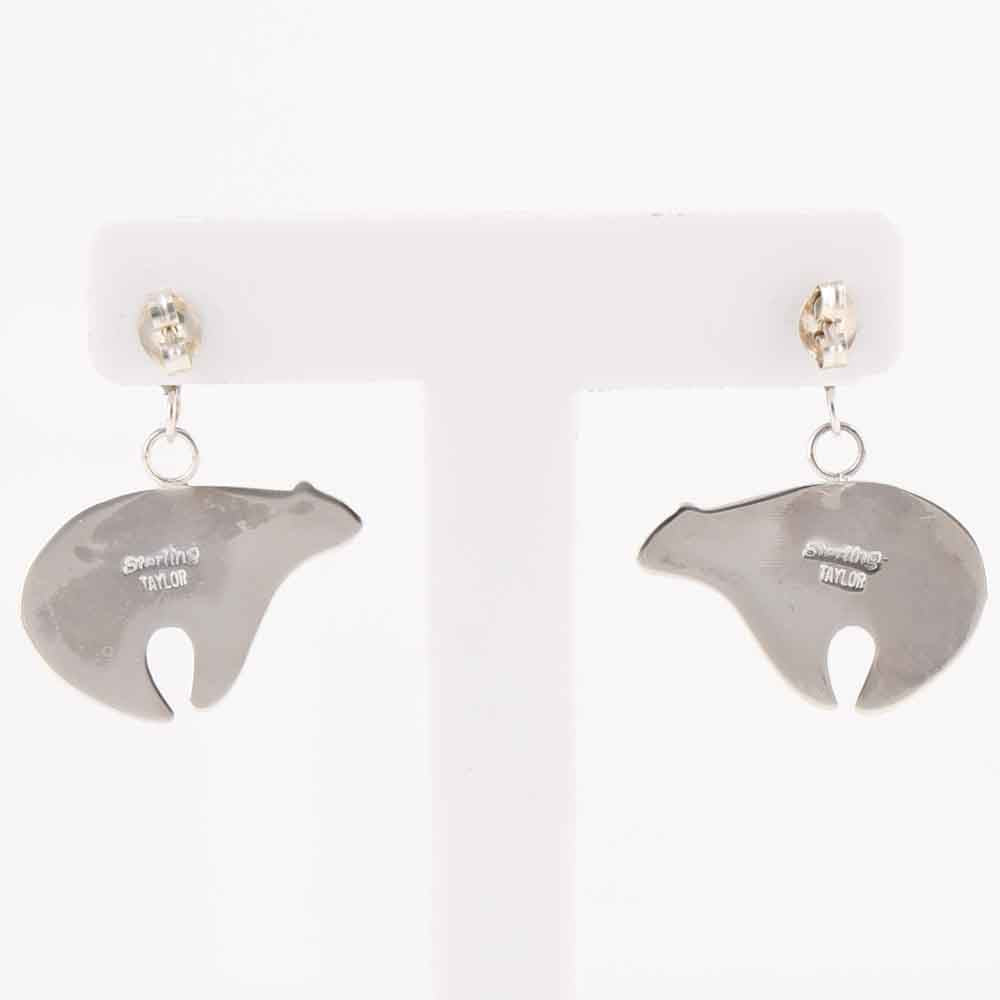 Turquoise Bear Earrings