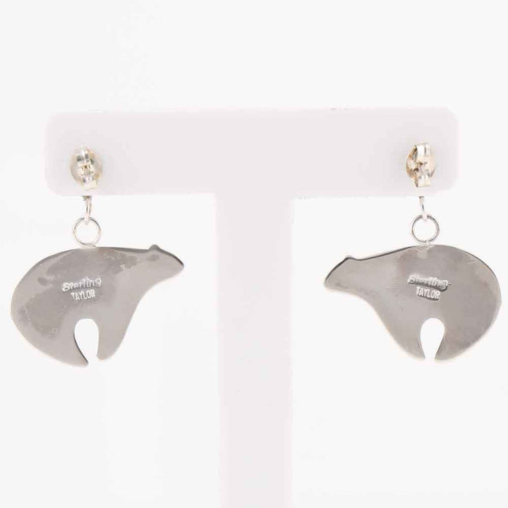 Turquoise Bear Earrings
