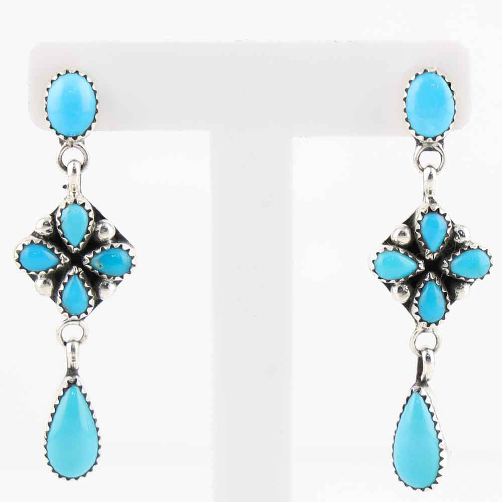 Sleeping Beauty Turquoise Earrings