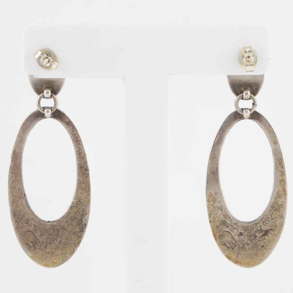 1990s Silver Cutout Earrings