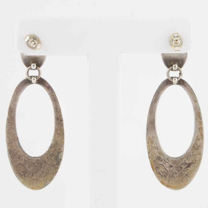 1990s Silver Cutout Earrings