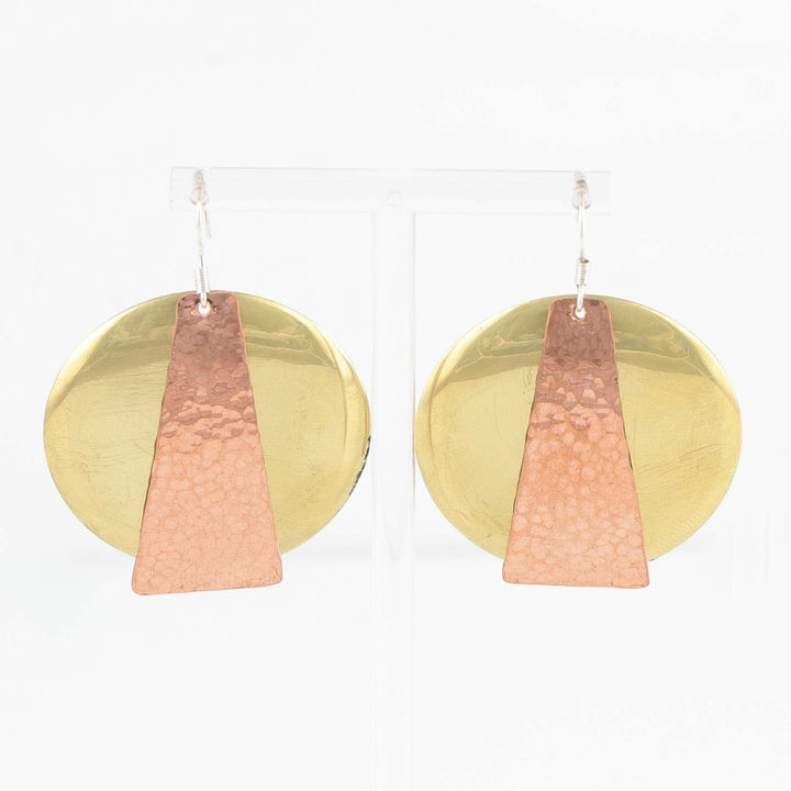 Copper and Brass Earrings