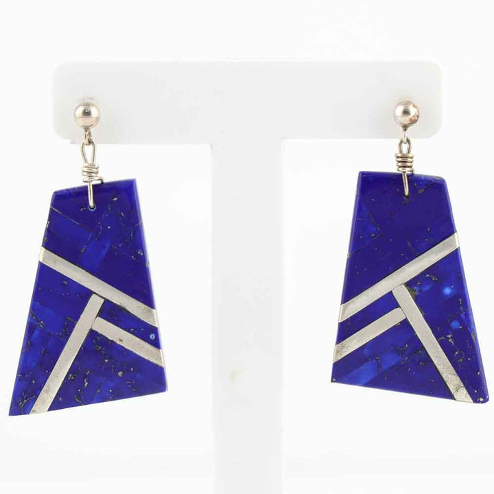 Lapis and Mother of Pearl Earrings