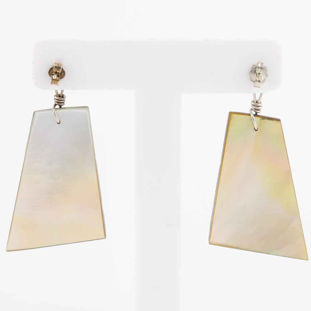 Lapis and Mother of Pearl Earrings