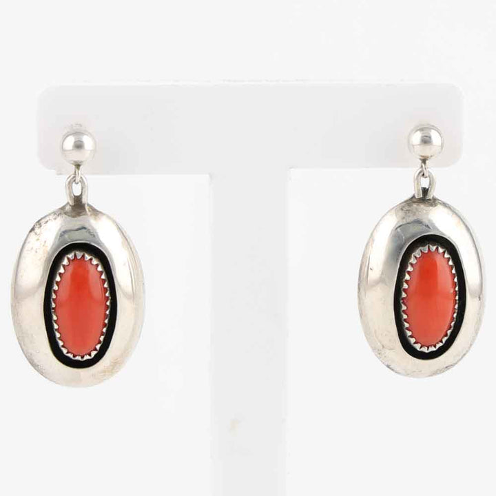 Coral Shadowbox Earrings