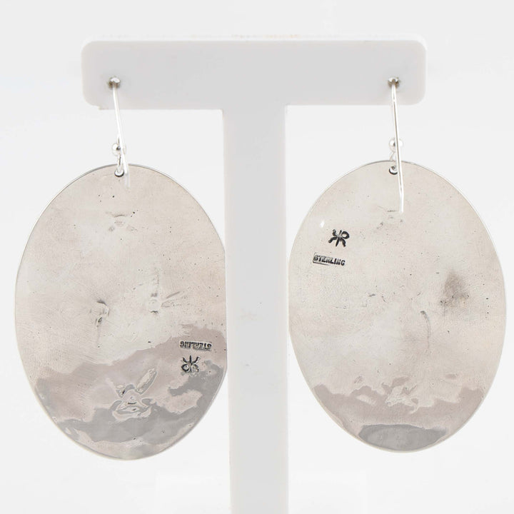 Stamped Silver Earrings