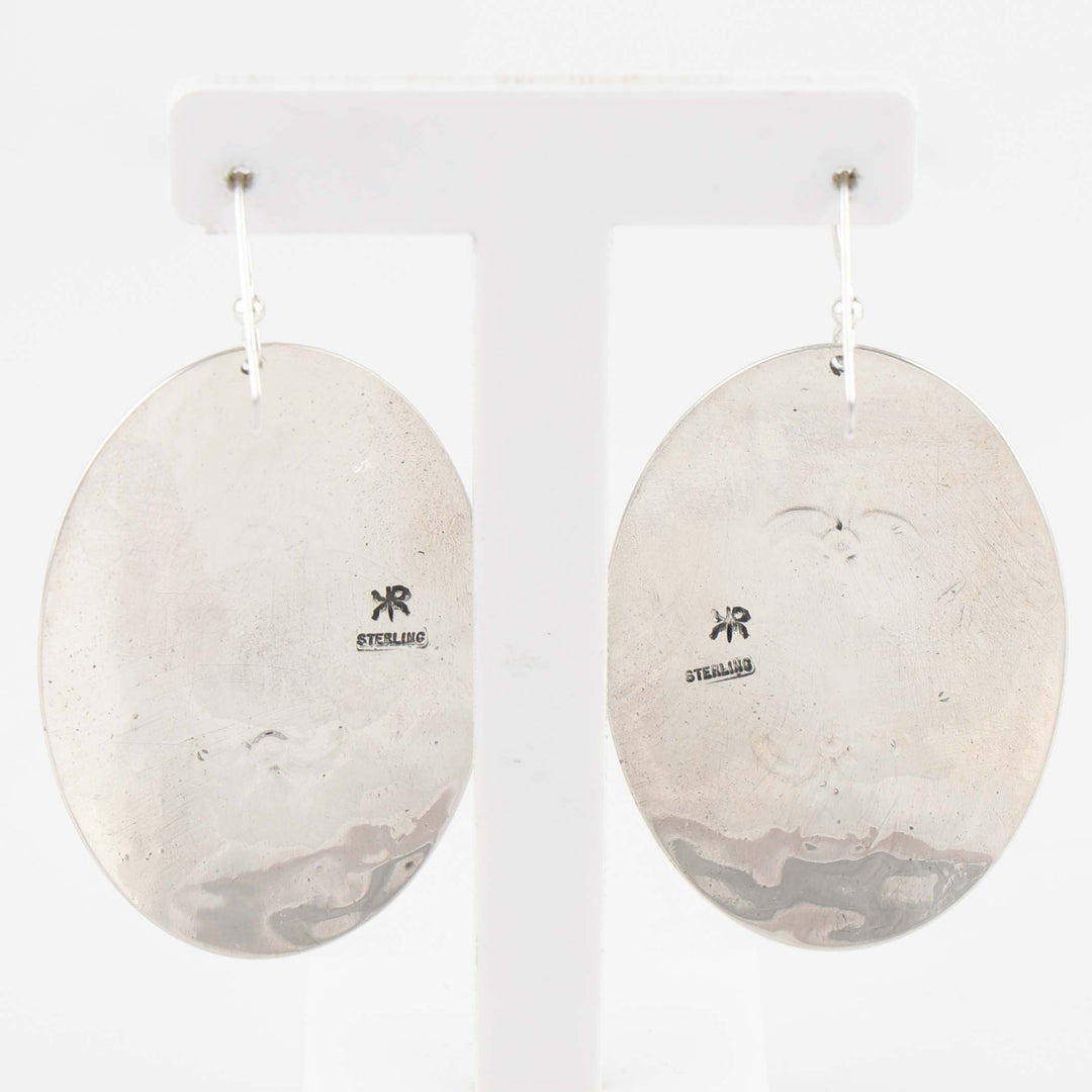 Stamped Silver Earrings
