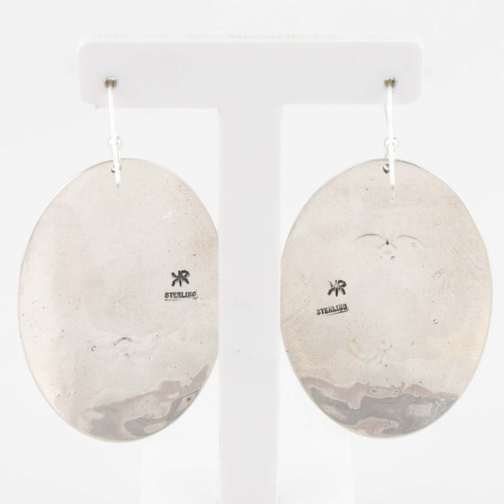 Stamped Silver Earrings