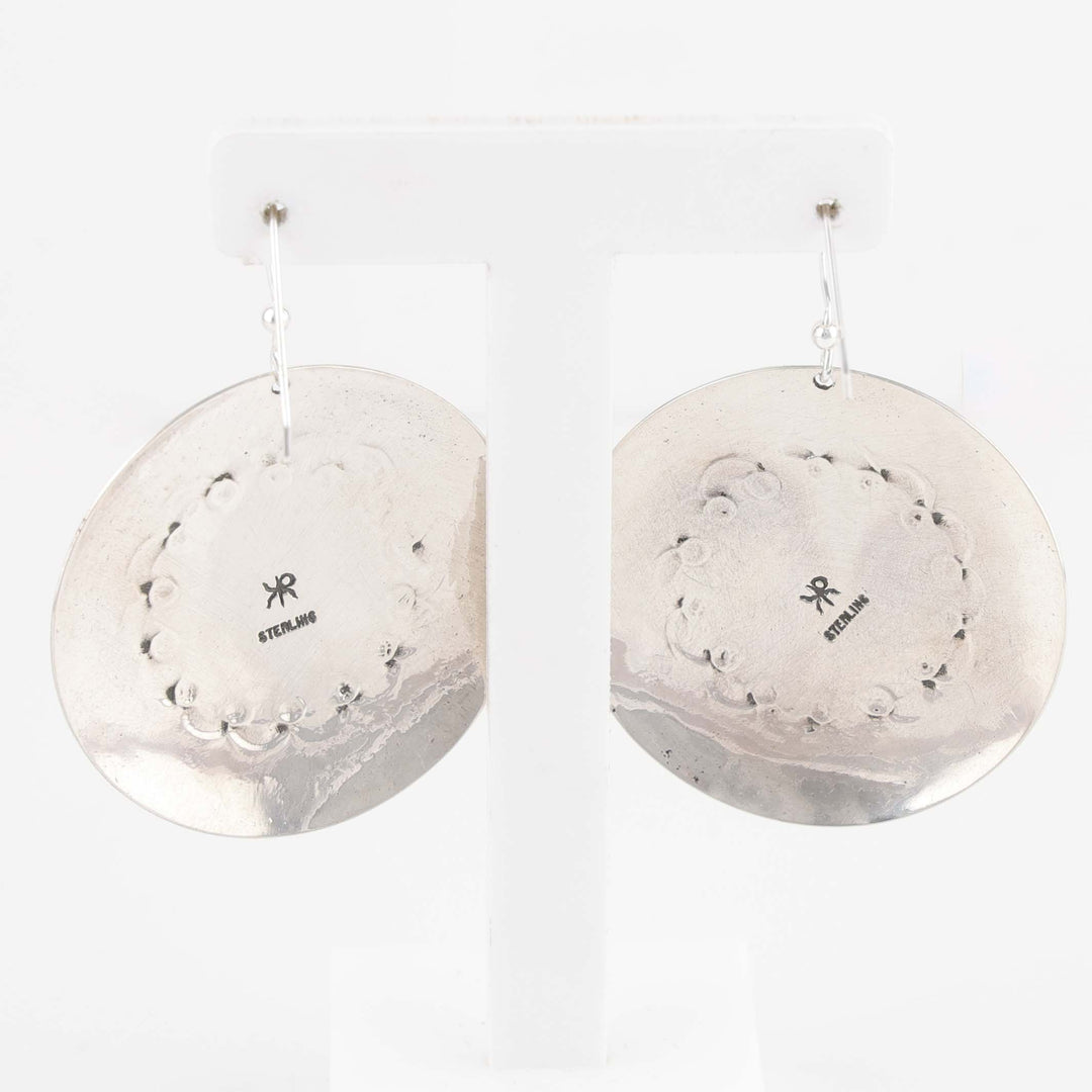 Stamped Silver Earrings