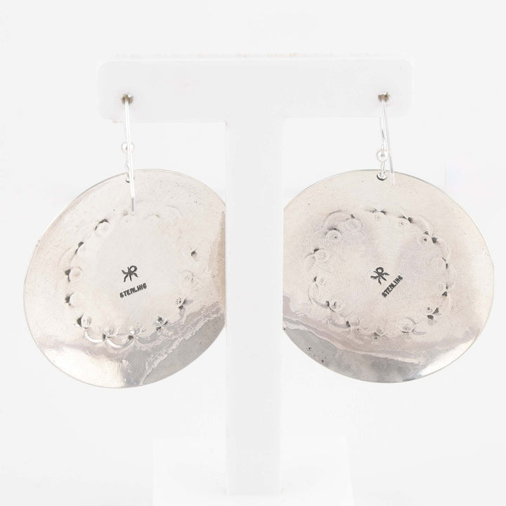 Stamped Silver Earrings