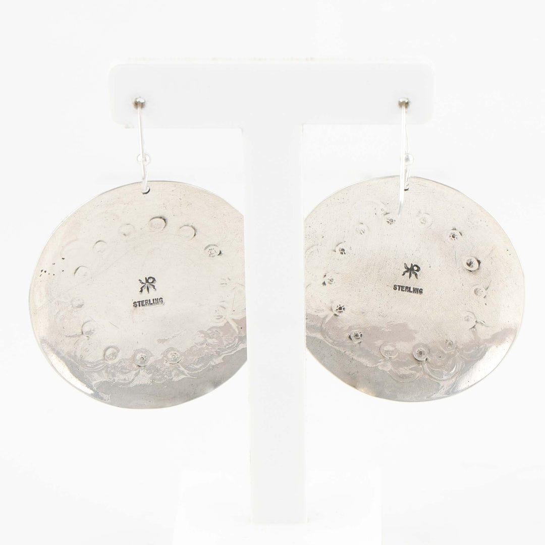 Stamped Silver Earrings