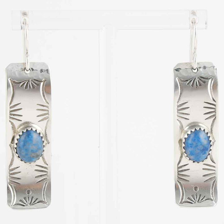 Denim Lapis Earrings