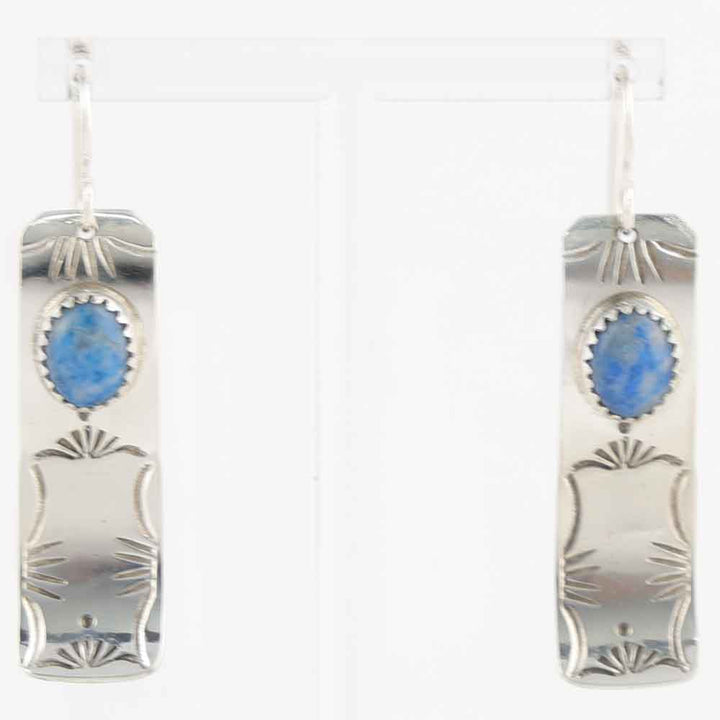 Denim Lapis Earrings