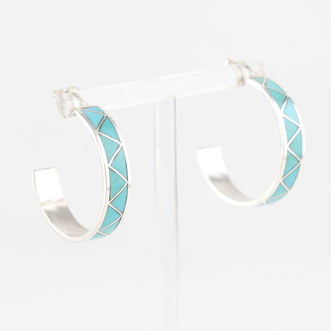 Turquoise Hoop Earrings