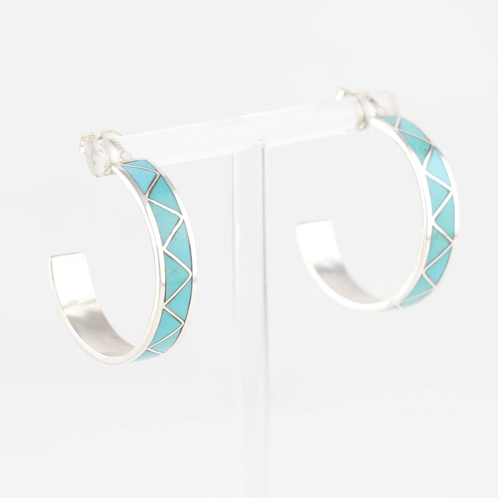 Turquoise Hoop Earrings