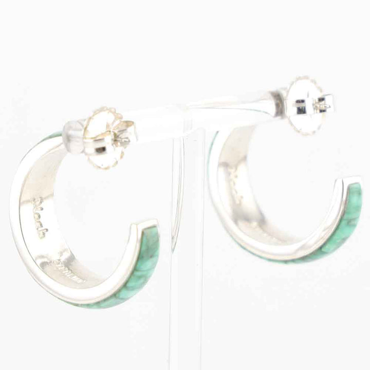 Variscite Hoop Earrings