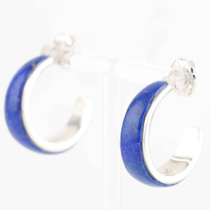 Lapis Hoop Earrings