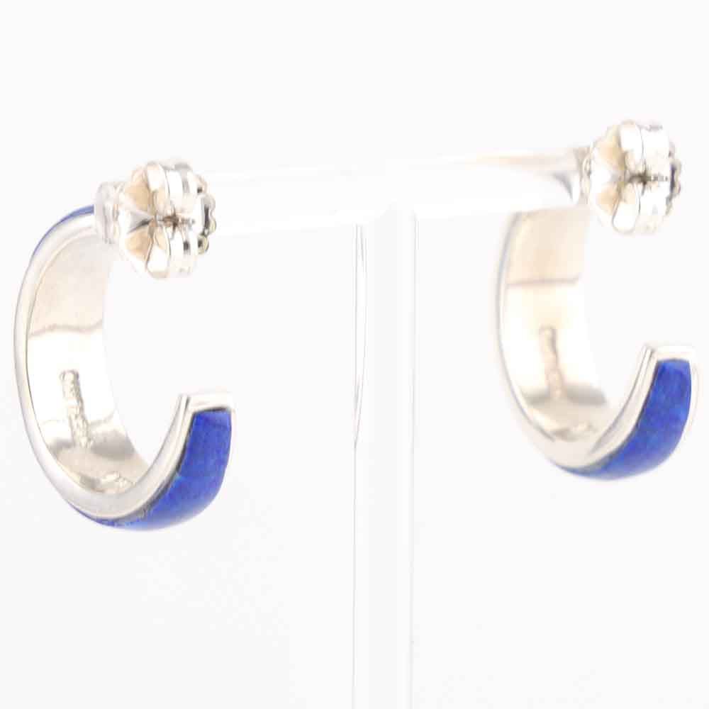 Lapis Hoop Earrings