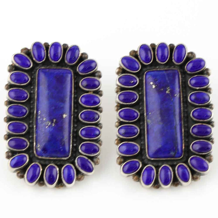 Lapis Cluster Earrings