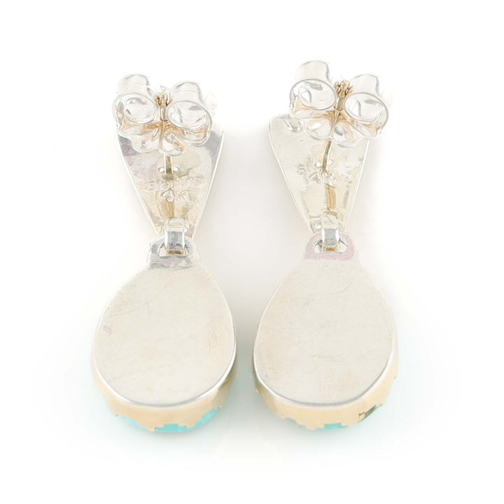 Turquoise and Gold Earrings