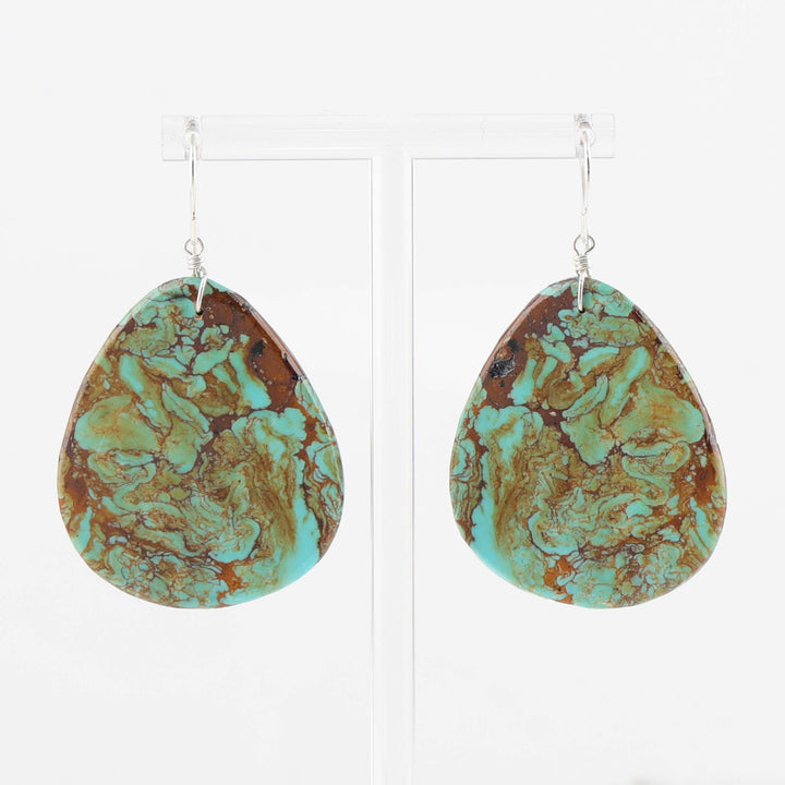Turquoise Slab Earrings