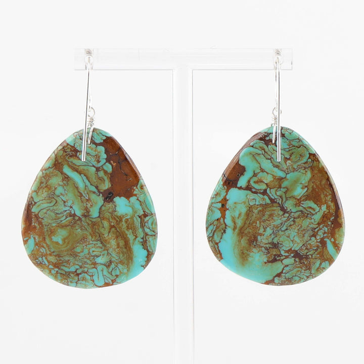 Turquoise Slab Earrings