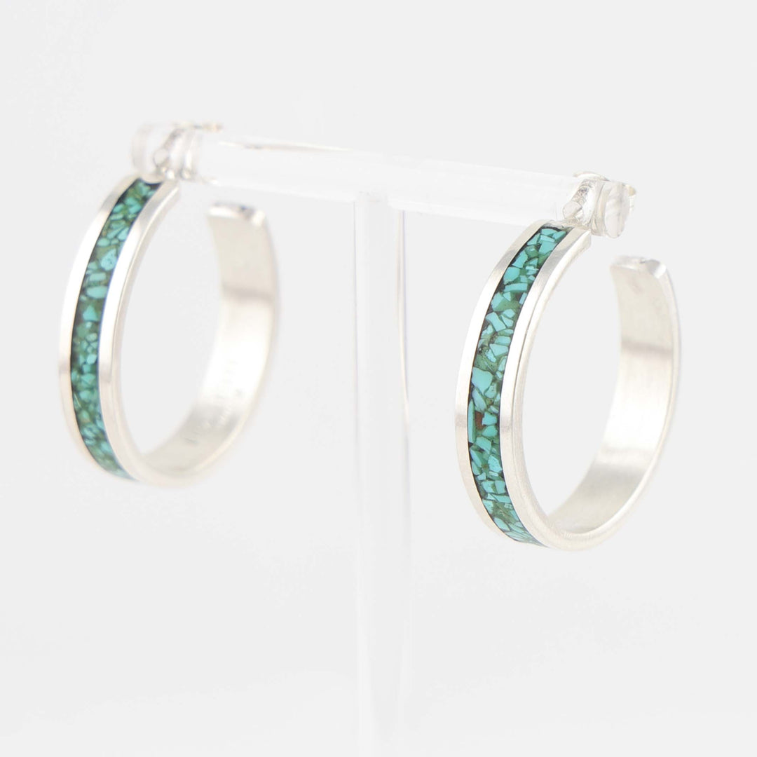 Turquoise Hoop Earrings