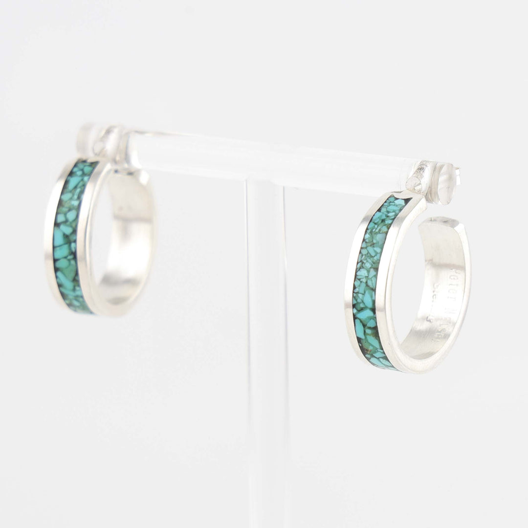 Turquoise Hoop Earrings