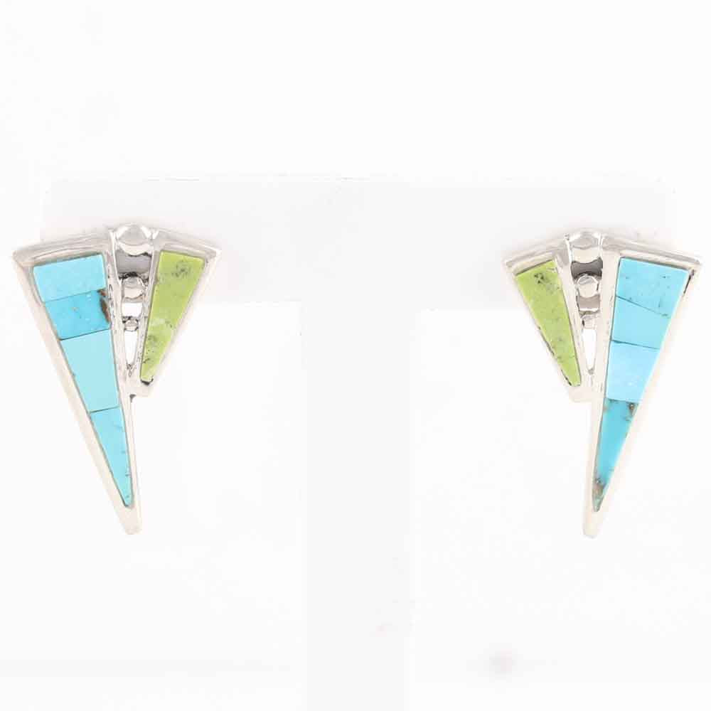 Multi-Stone Inlay Earrings